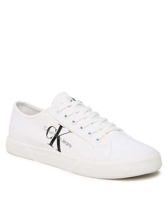 Calvin Klein Jeans Гуменки Essential Vulcanized 1 YM0YM00306 Бял