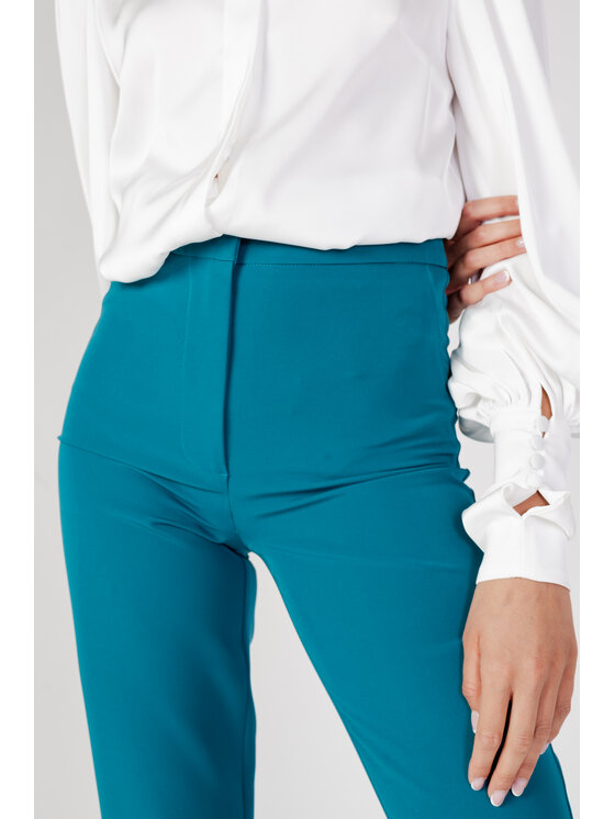 Silence Silence Pantaloni chino BASIC CASSIOPEA Verde Basic Fit