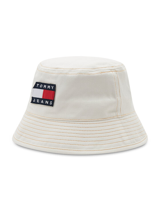 Tommy Jeans Platmale Denim Bucket AM0AM09584 Bēšs