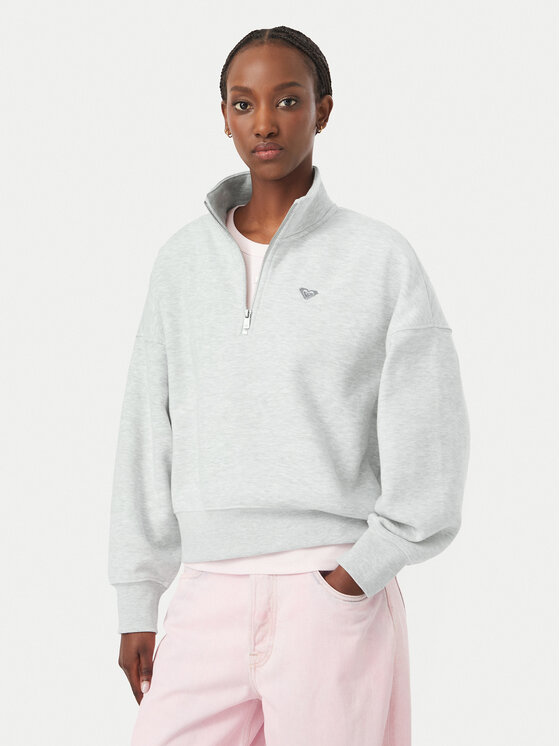 Roxy Hanorac Everfree ERJFT05137 Gri Regular Fit