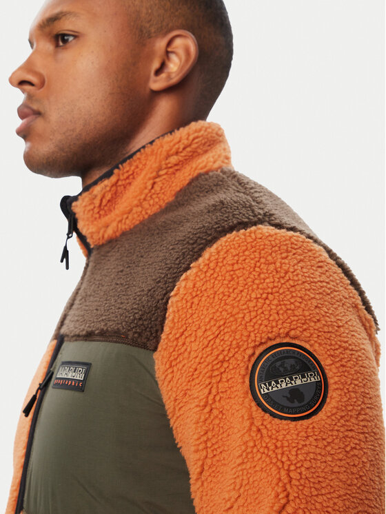 Napapijri Napapijri Fleecejacke Yupik NP0A8AZU Braun Regular Fit