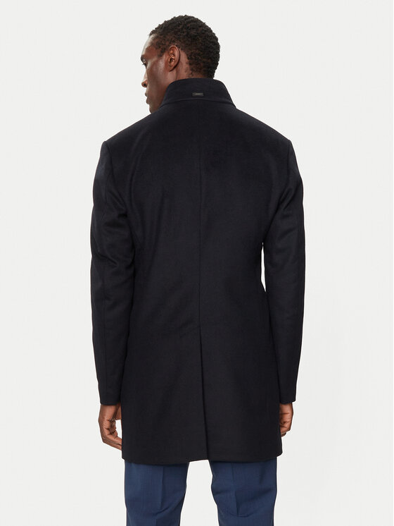 JOOP! JOOP! Gyapjú kabát 17 JC-21Maron 30044311 Sötétkék Regular Fit