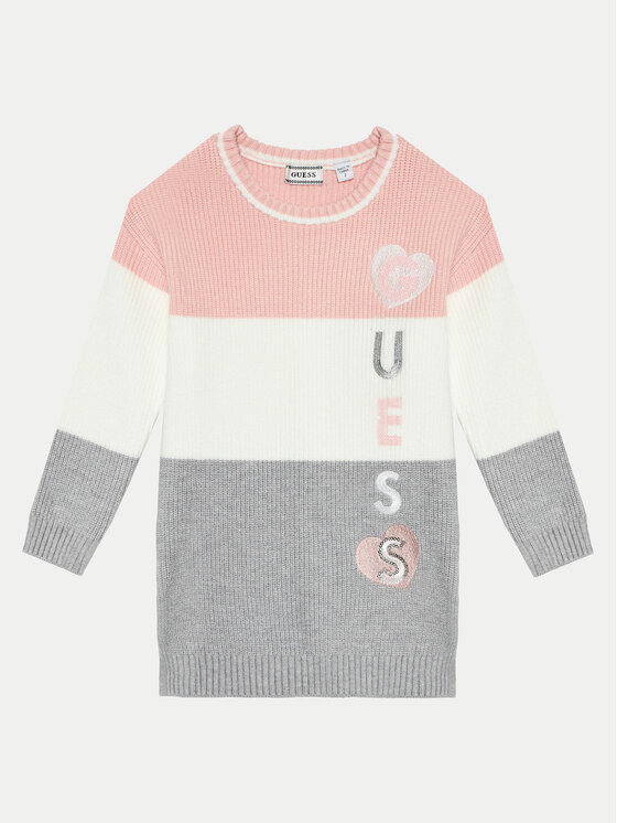 Guess Vestito di maglia K4BK19 Z3FU0 Multicolore Regular Fit, taglia : 4Y