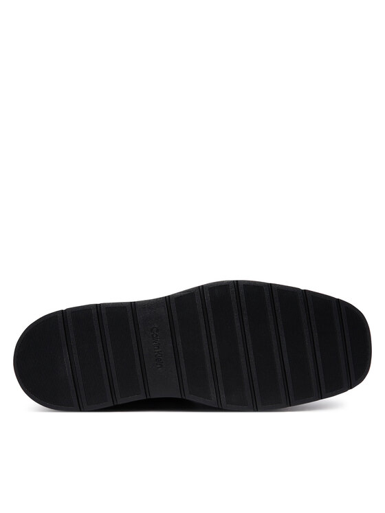 Calvin Klein Calvin Klein Kotníková obuv Flatf Lace Up Apr Cut Boot HW0HW03273 Černá