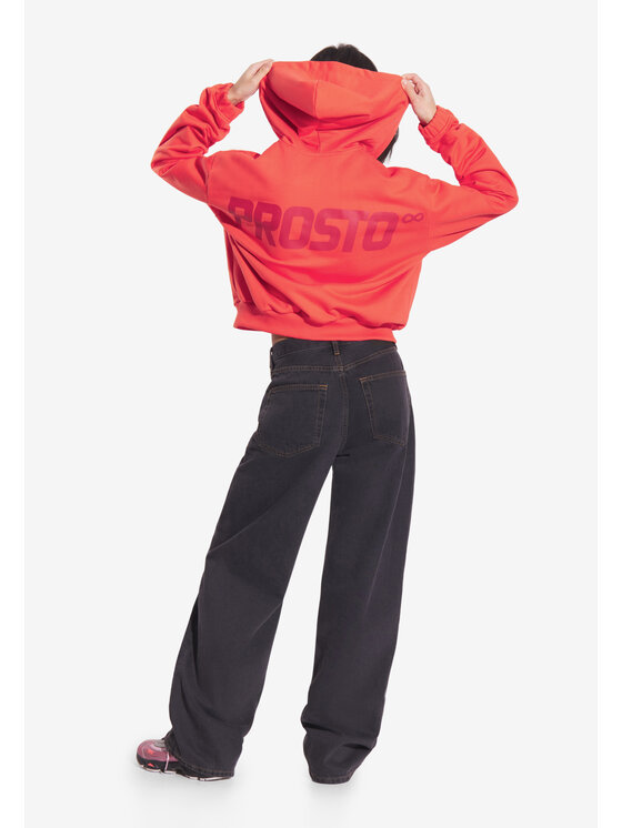 PROSTO. PROSTO. Bluza Bomb Czerwony Oversize