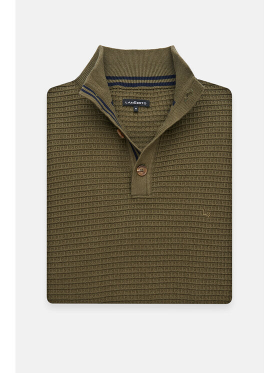 Lancerto Lancerto Sweter Jonathan SW073223000086 Zielony Regular Fit