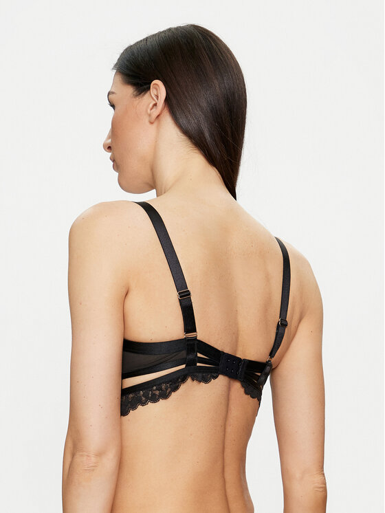 Hunkemöller Hunkemöller Nedrček s kostjo Desire 204499 Črna
