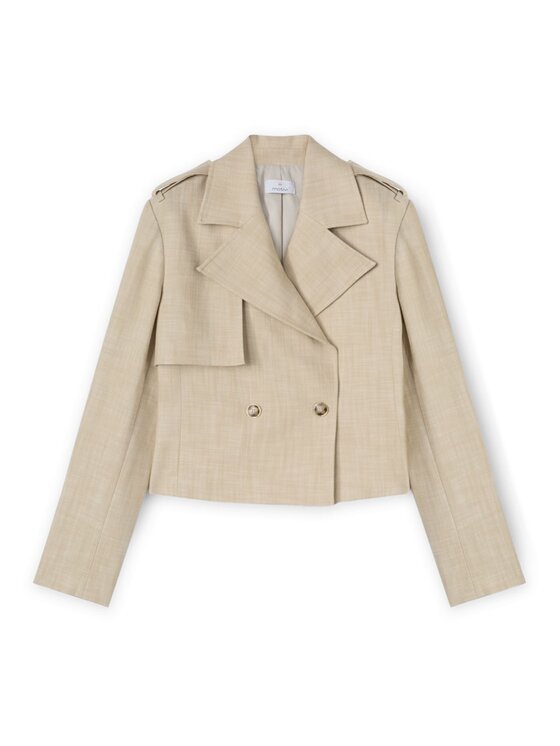 Motivi Motivi Giacca outdoor R159Q001016N002 Écru Regular Fit