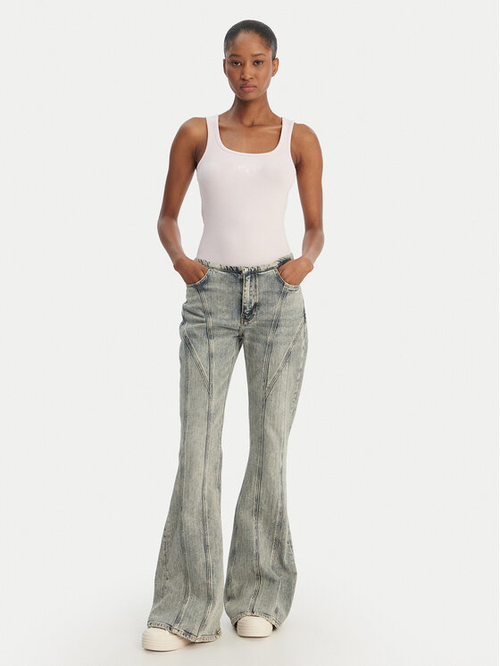 Guess Jeans Guess Jeans Τοπ W6GPZ2 KA0H1 Ροζ Slim Fit