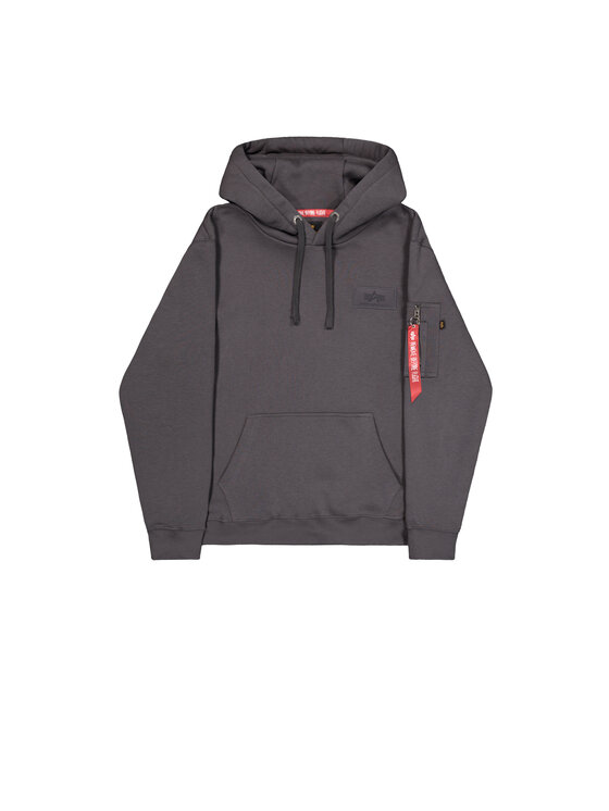 Alpha Industries Alpha Industries Mikina Backprint Hoodie Sivá Regular Fit