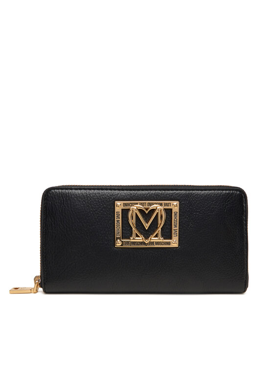 LOVE MOSCHINO Duży Portfel Damski JC5603PP1NLI0000 Czarny