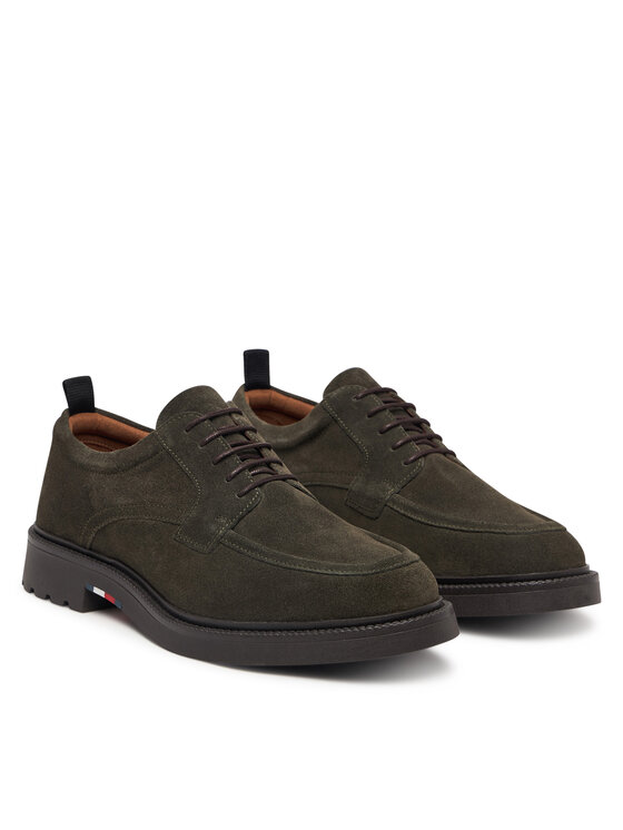 Tommy Hilfiger Tommy Hilfiger Cipele Corporate Casual Sde Deck Shoe FM0FM05980 Zelena