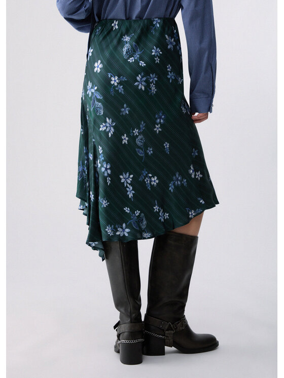 Liu Jo Liu Jo Gonna midi WF6331TS061L9304 Verde Regular Fit
