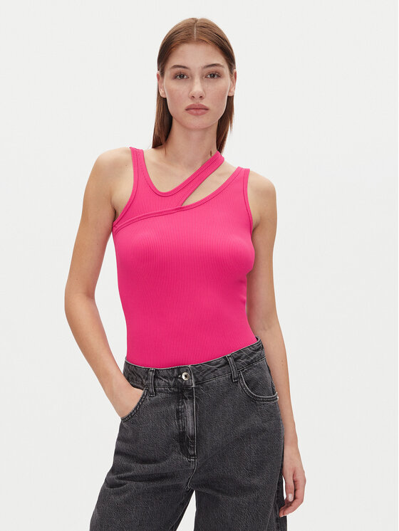 HUGO HUGO Marškinėliai Datruss 50537044 Rožinė Slim Fit