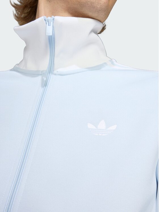 adidas adidas Bluza CLASSIC Błękitny Slim Fit