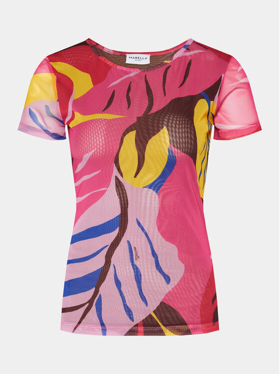 Marella Marella T-shirt Zulia 2413971014 Multicolore Regular Fit