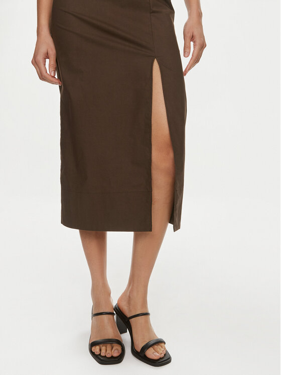 Marella Marella Sukienka letnia Recoaro 2413221242 Brązowy Regular Fit
