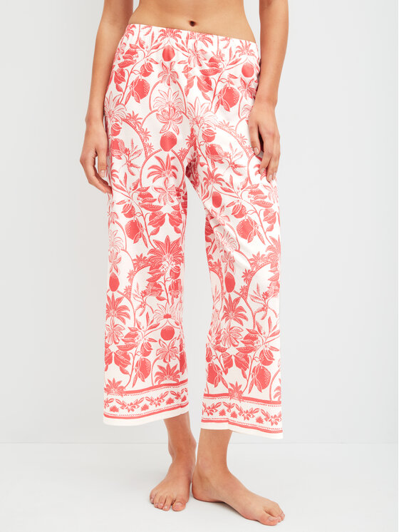 Calida Calida Pyžamové kalhoty 28958 Bílá Relaxed Fit