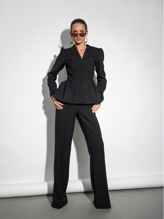 LilaLou LilaLou Marynarka Elise Czarny Slim Fit