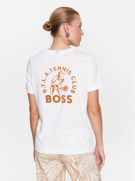 BOSS Boss Majica 50489525 Bela Regular Fit