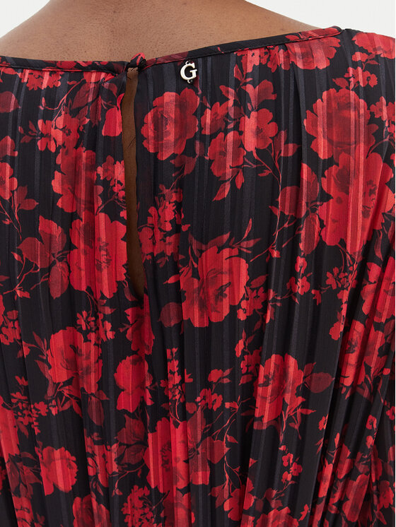 Guess Guess Vsakodnevna obleka W6RK37 WJ712 Rdeča Regular Fit