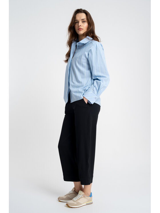 CLICK CLICK Koszula 10-6563 Niebieski Relaxed Fit