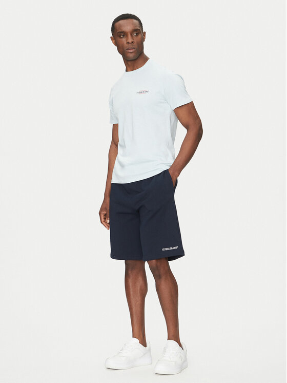 Guess Jeans Guess Jeans Αθλητικό σορτς M5GD49 KCPR1 Σκούρο μπλε Regular Fit