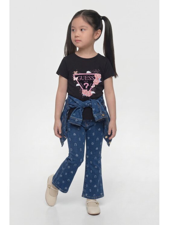 Guess Kids Guess Kids T-Shirt 183880 Czarny Classic Fit