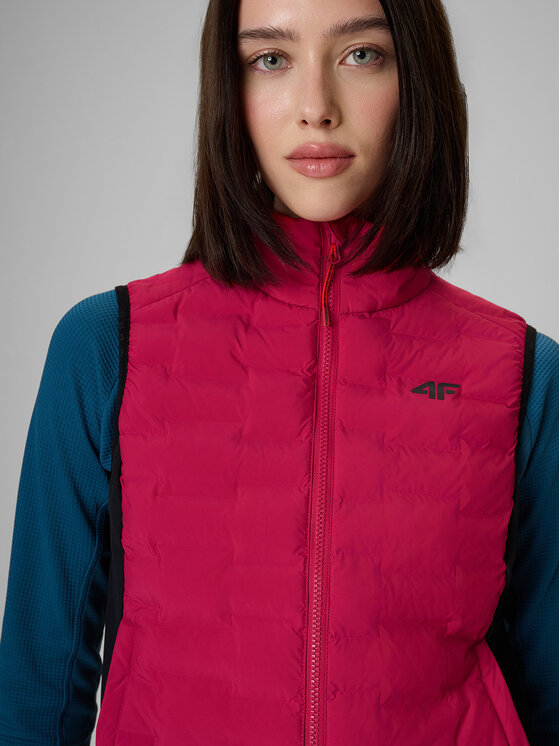 4F 4F Kamizelka TREKKING Różowy Slim Fit