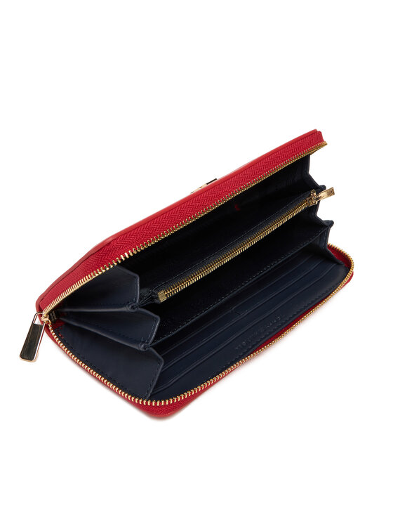 Tommy Hilfiger Tommy Hilfiger Голям дамски портфейл Th Icon Lrg Za AW0AW17744 Червен