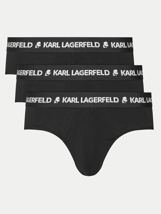 KARL LAGERFELD KARL LAGERFELD Set od 3 para muških slip gaća A1M47152 Crna