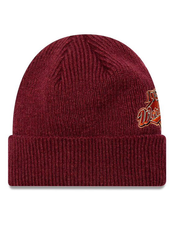 New Era New Era Sapka LA Dodgers World Series Patch Cuff Knit Beanie 60580732 Piros
