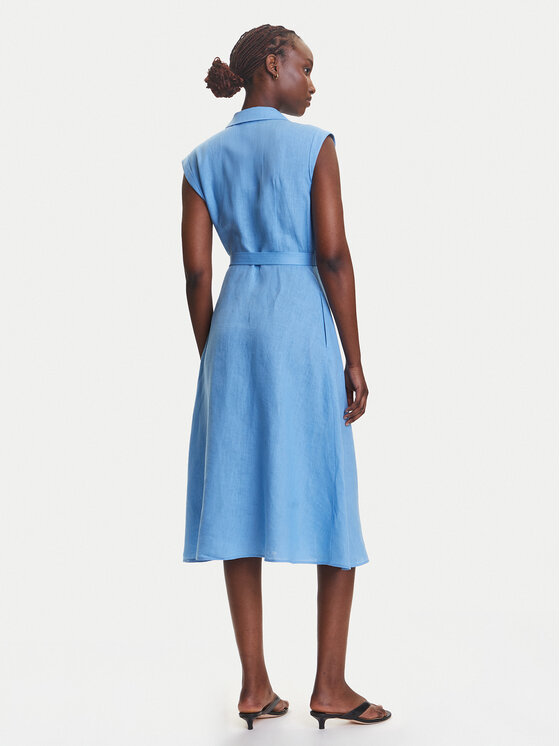 Marella Marella Vestito chemisier Rodesia 2515221262 Celeste Regular Fit