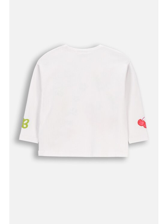 Coccodrillo Coccodrillo Longsleeve WC6143102RGK-001 Biały Regular Fit