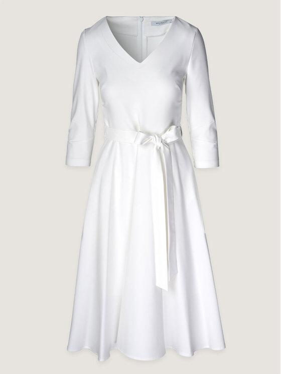 Willsoor Willsoor Sukienka koktajlowa 67865 Biały A-Line Fit