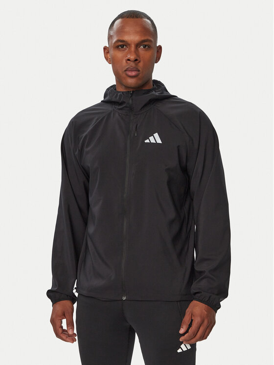adidas adidas Kurtka do biegania Adi365 Running Essentials JZ7782 Czarny Regular Fit