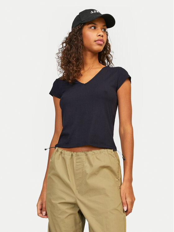 JJXX JJXX Póló Hayden 12249361 Fekete Slim Fit