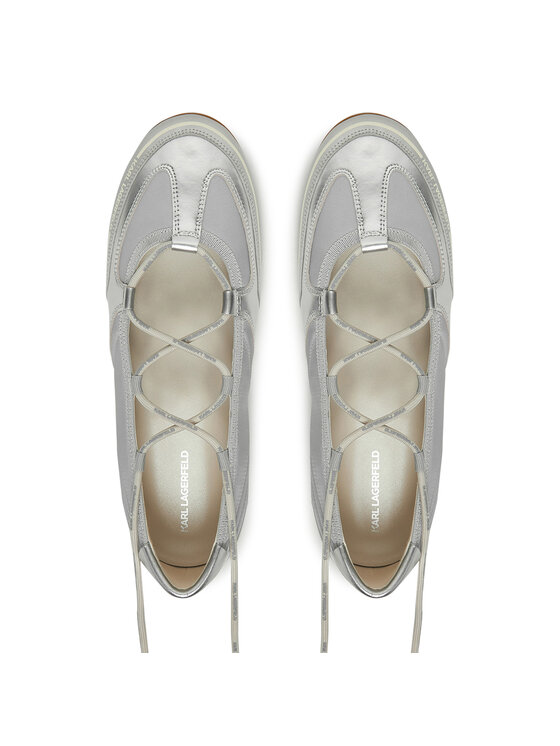 KARL LAGERFELD KARL LAGERFELD Baleríny Altia KL66111 Strieborná