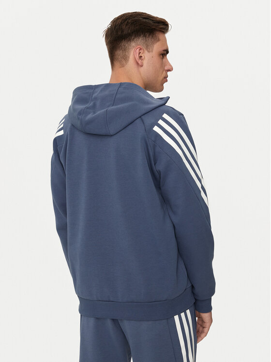 adidas Felpa Future Icons 3 Stripes IR9224 Blu Regular Fit
