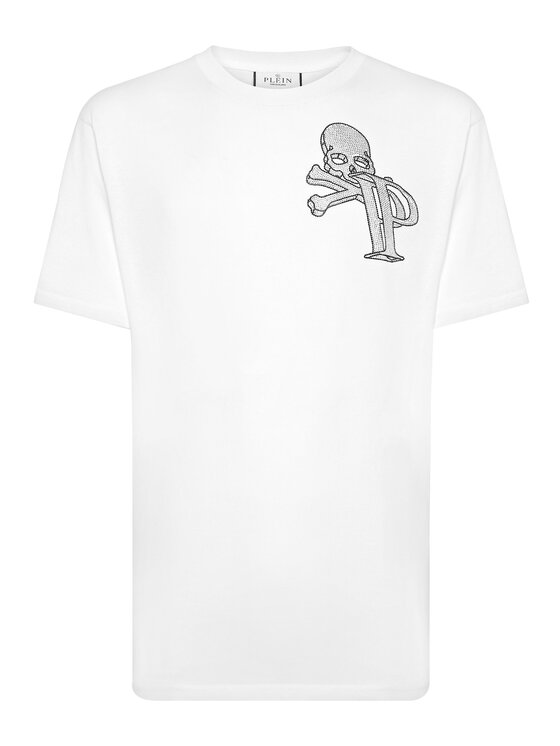 PHILIPP PLEIN PHILIPP PLEIN T-shirt 9935 Bianco Regular Fit