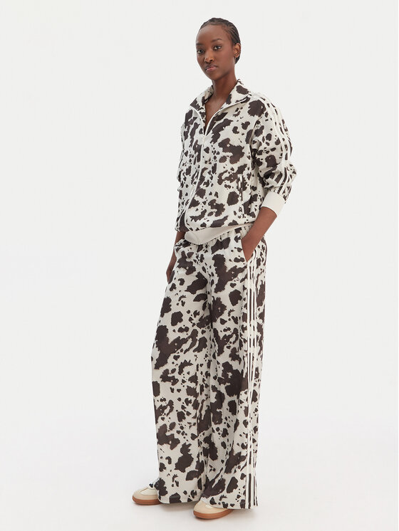 adidas adidas Sportinės kelnės Satin KA2668 Ruda Wide Leg