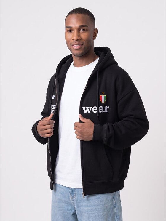 Jigga Wear Jigga Wear Bluza 132723 Czarny Oversize