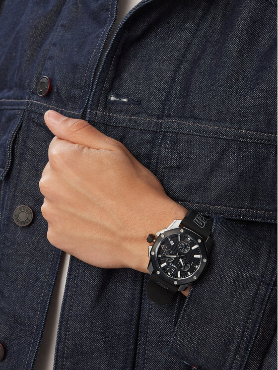 Timex Timex Годинник Icon Chronograph TW2V58600 Чорний