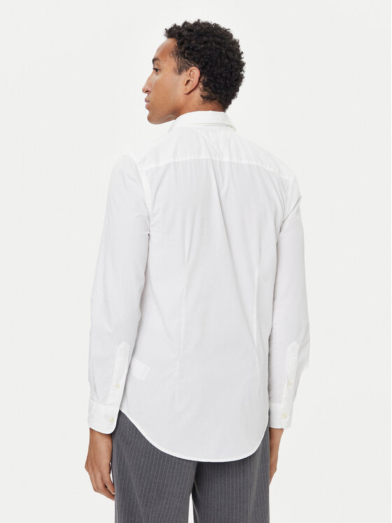 Tommy Hilfiger Tommy Hilfiger Риза MW0MW40460 Бял Slim Fit