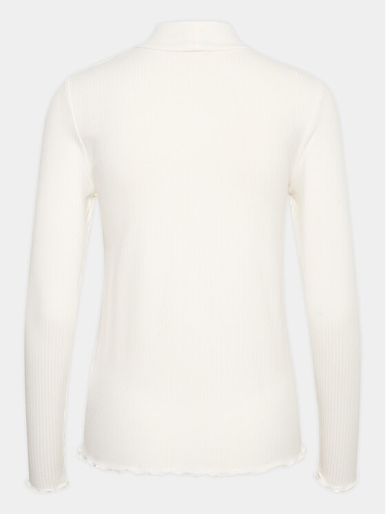 Kaffe Kaffe Bluse Kadrew Turtleneck 10507922 Weiß Shaped Fit