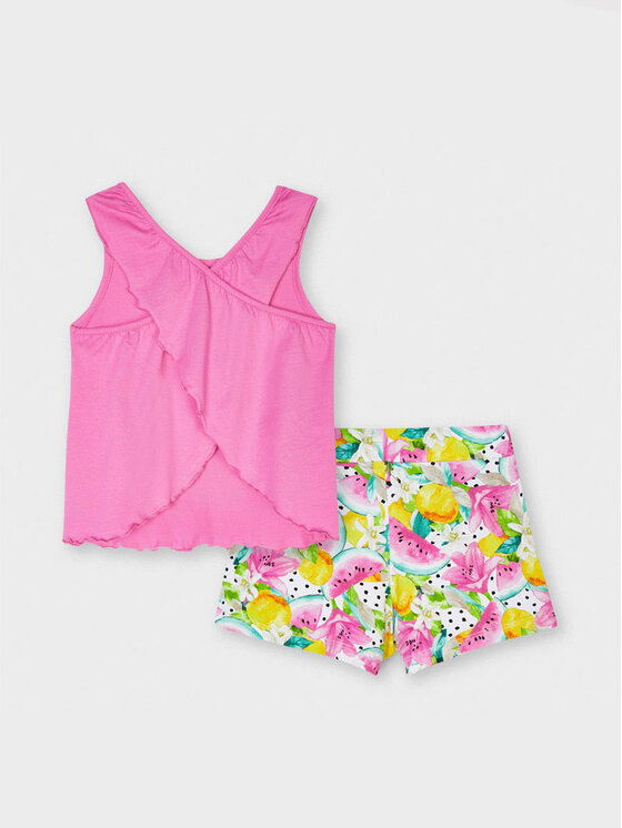 Completo top e pantaloncini 3215 Multicolore