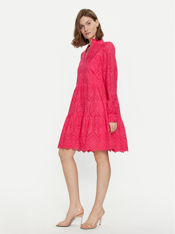 YAS YAS Sukienka letnia Holi 26027162 Różowy Regular Fit