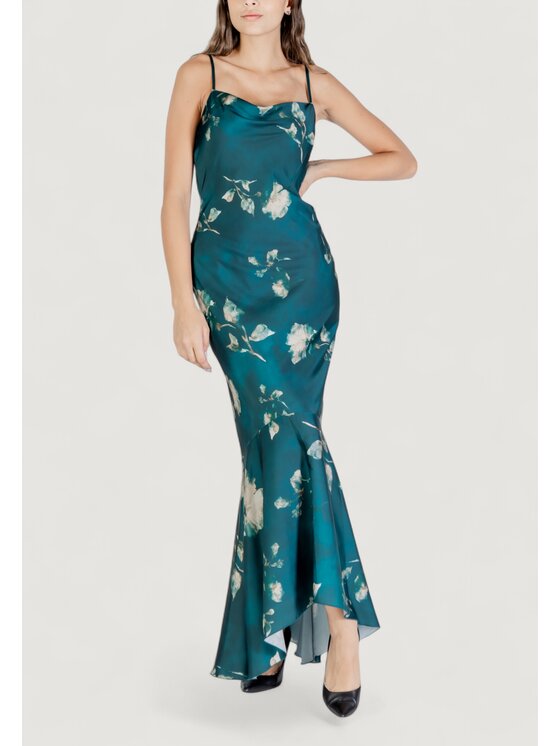 Rinascimento Rinascimento Φόρεμα καθημερινό CFC0125298003 Πράσινο Egg Fit