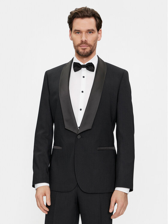 HUGO Hugo Uzvalks Henry/Getlin241E1 50507120 Melns Slim Fit