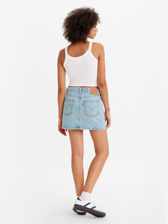 Levi's® Levi's® Džínová sukně Icon A46940003 Světle modrá Loose Fit